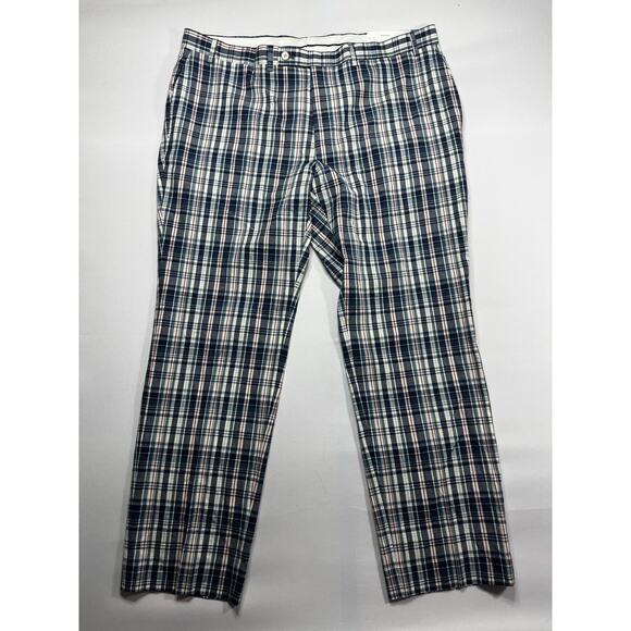 NWT Lauren Ralph Lauren Men's Neville Blue Plaid Pants - Size 40x30 (41x30) - Picture 1 of 5